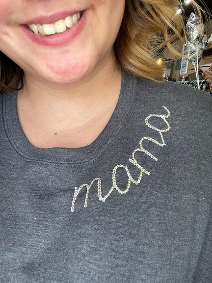 Mama Embroidery Sweatshirt