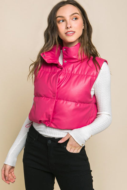 Adored Pink Puffer Vest