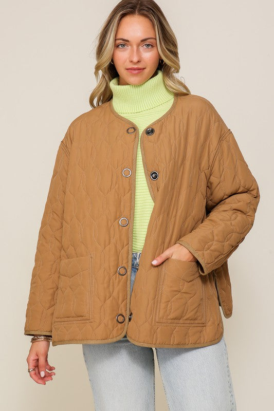 Statement Quilted Puffer Jacket