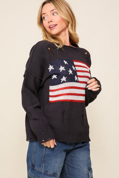 Vintage USA Distressed Sweater