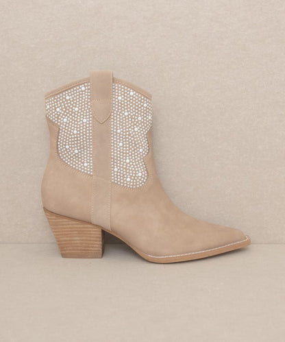 Western Barbie Pearl Studded Boots
