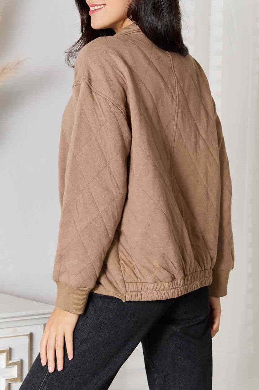 Fall Zip-Up Jacket with Pockets