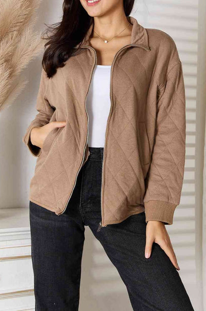 Fall Zip-Up Jacket with Pockets